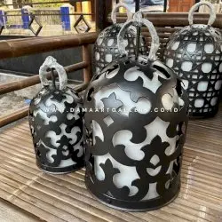 Lampu Taman Kurungan Ukir Anti Korosi